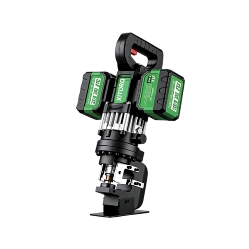 Perforatore agli ioni di litio da 21 V (acciaio a canale esteso) — Forza 80 kN, intervallo di punzonatura φ6-φ20 mm Perforatore agli ioni di litio da 21 V (acciaio a canale esteso) — Forza 80 kN, intervallo di punzonatura φ6-φ20 mm