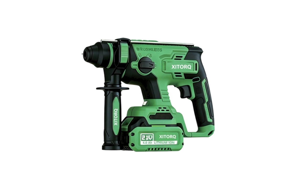 Martello perforatore senza spazzole ad alto magnetismo agli ioni di litio XJ.709 da 21 V - Mandrino SDS-plus, energia d'impatto 1,7 J